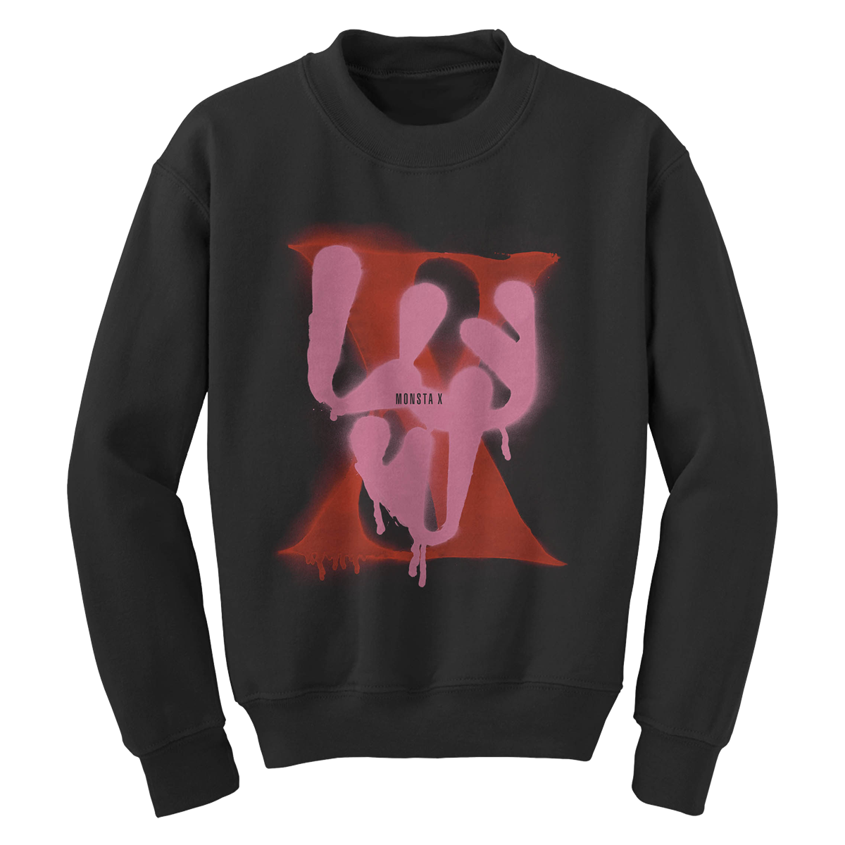 Monsta X Spray Paint Luv Crewneck-Monsta X