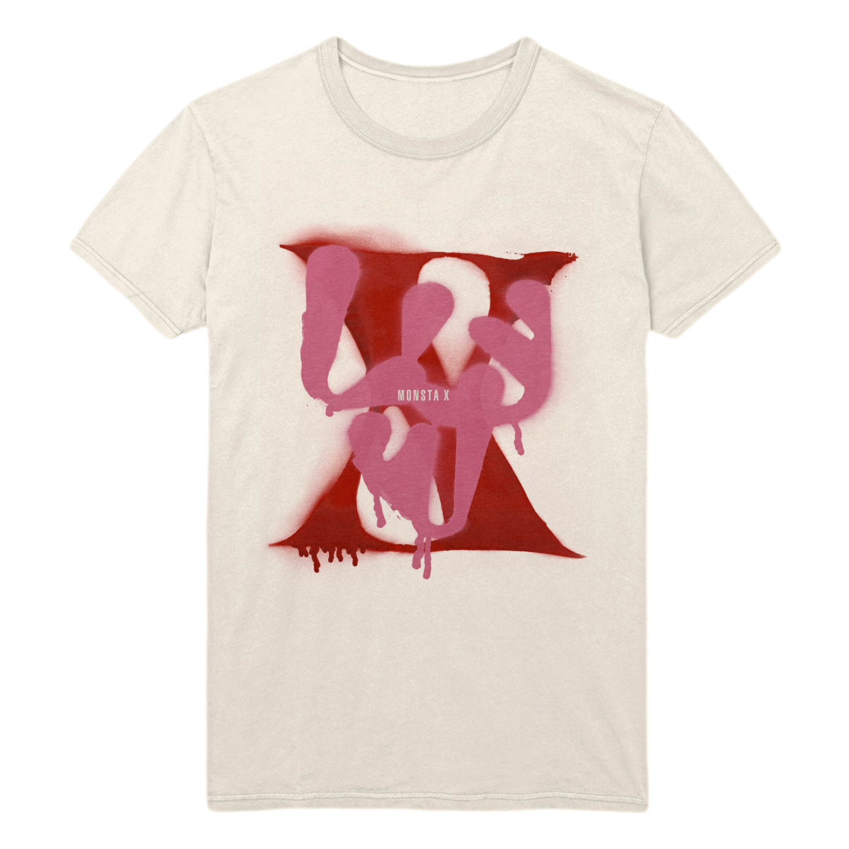 Monsta X Spray Paint Tee-Monsta X