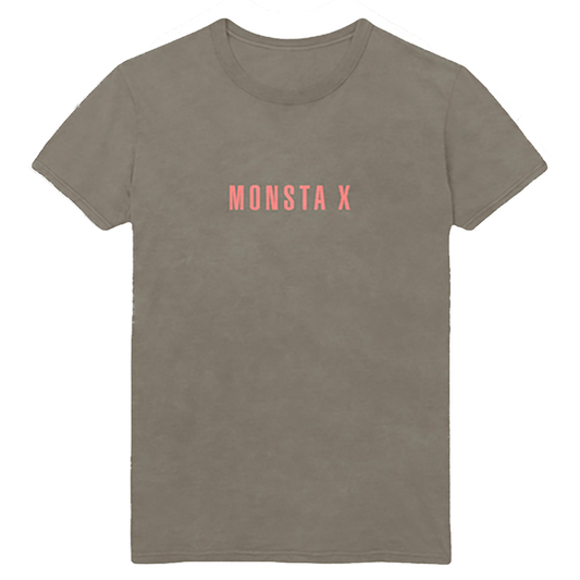 Monsta X Logo Tee - Sandstone-Monsta X
